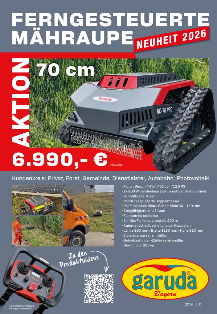Mähraupe RC-70 PRO